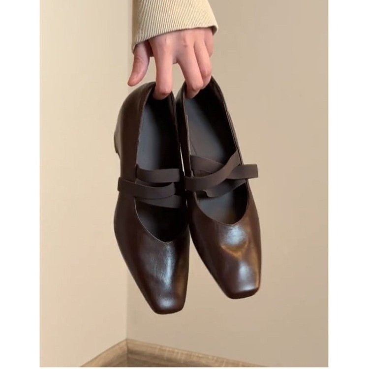 Vintage Collectible Shoes - French-style Vintage Low-heel Flats for Women,