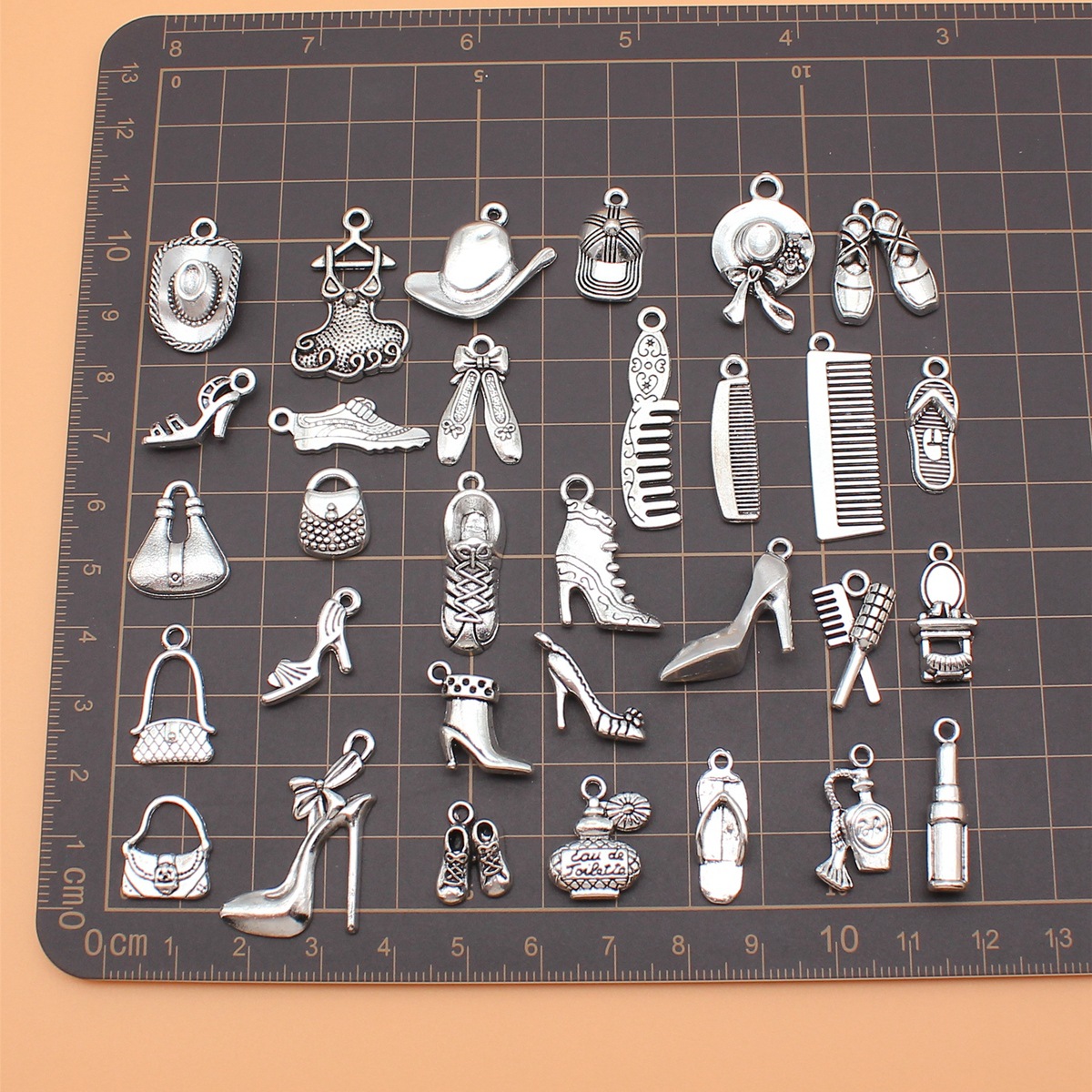 31pcs Antique Silver Color Com - Vintage Collectible Shoes review and price