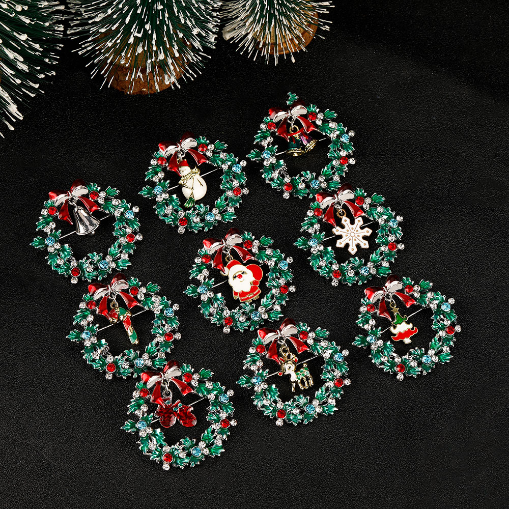 Christmas Wreath Collection En - Vintage Collectible Santa review and price