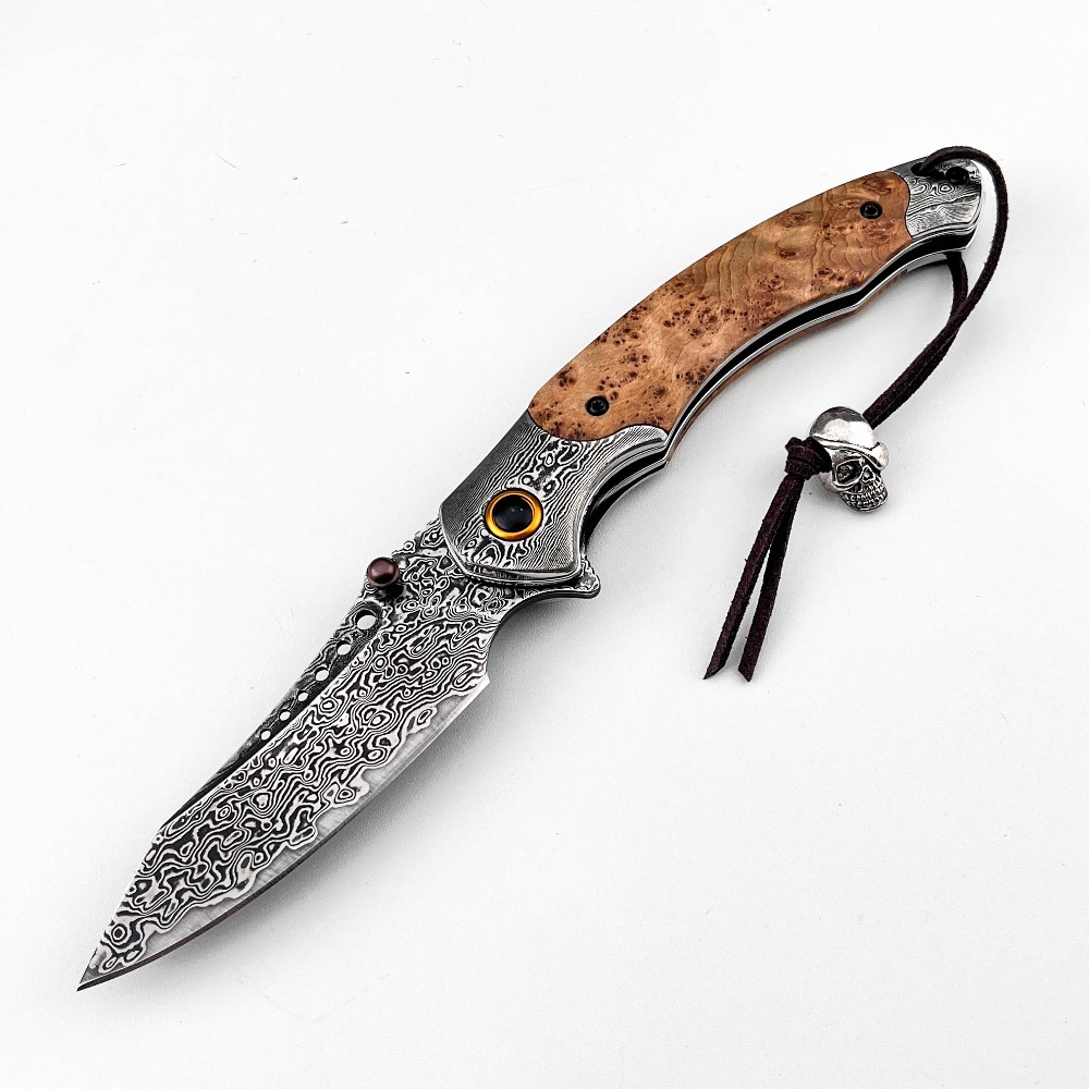 High Hardness Damascus Pattern - Vintage Collectible Pocket Knives review and price