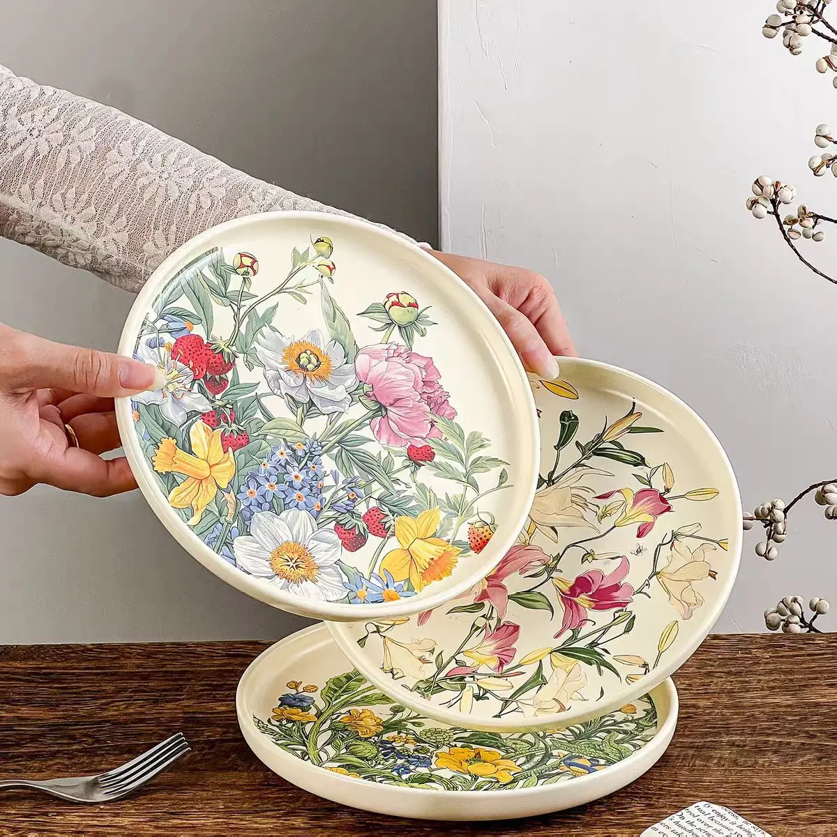 Creative Romantic Floral Ceram - Vintage Collectible Dishes review and price