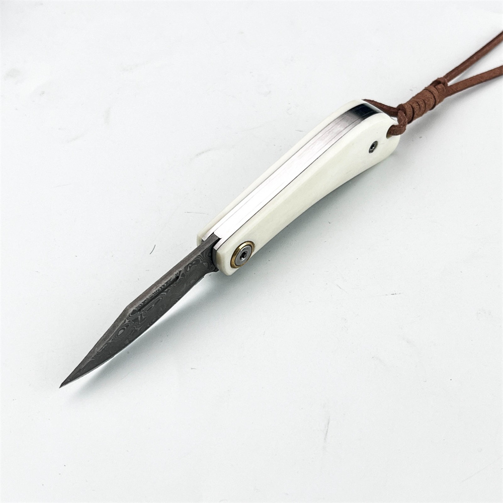 Compact Vintage Damascus Foldi - Vintage Collectible Pocket Knives review and price