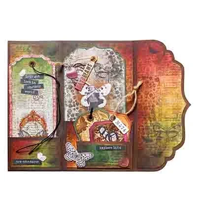 Vintage butterfly Grunge Colle - Collectible Vintage Greeting Cards review and price