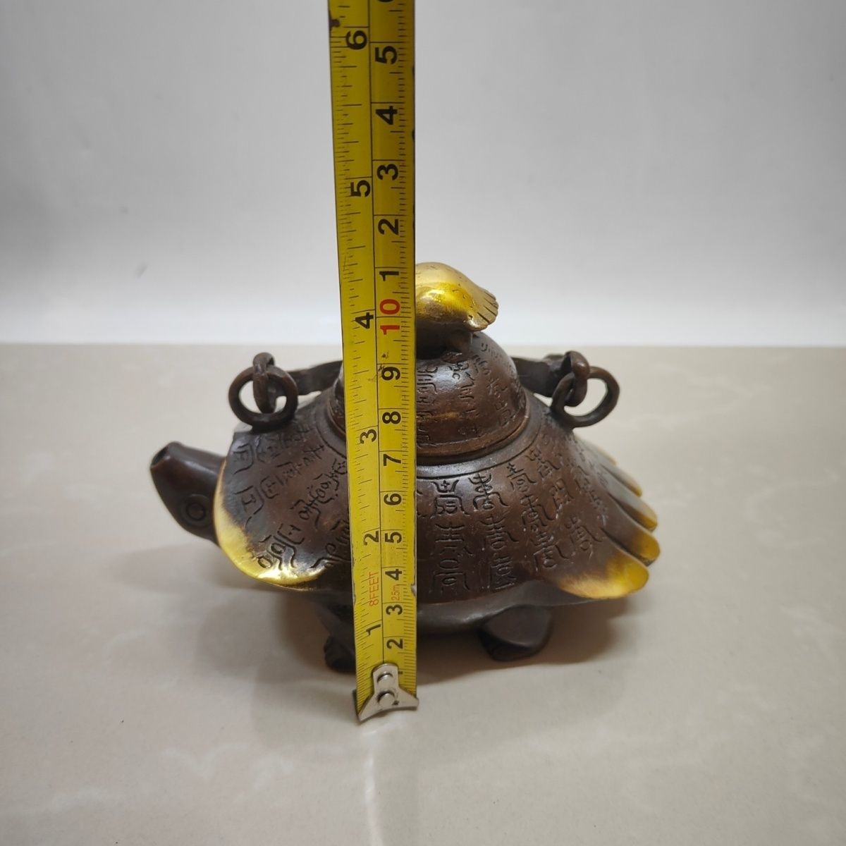 Gilt Brass Longevity Turtle Te - Collectible Vintage Wine review and price