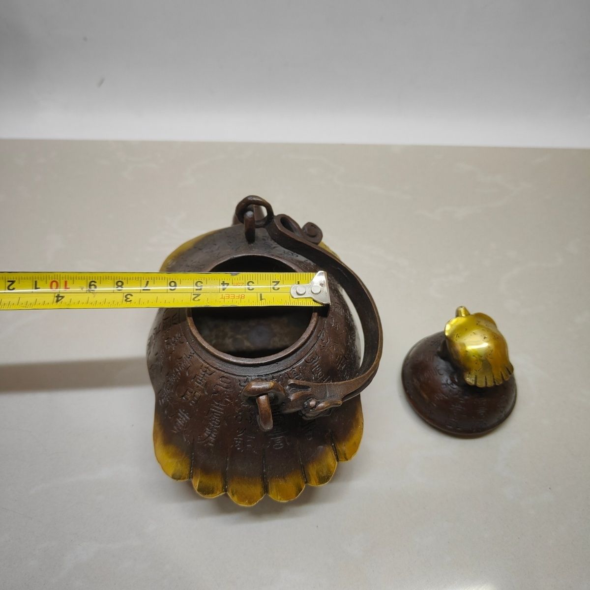 Gilt Brass Longevity Turtle Te - Collectible Vintage Wine review and price