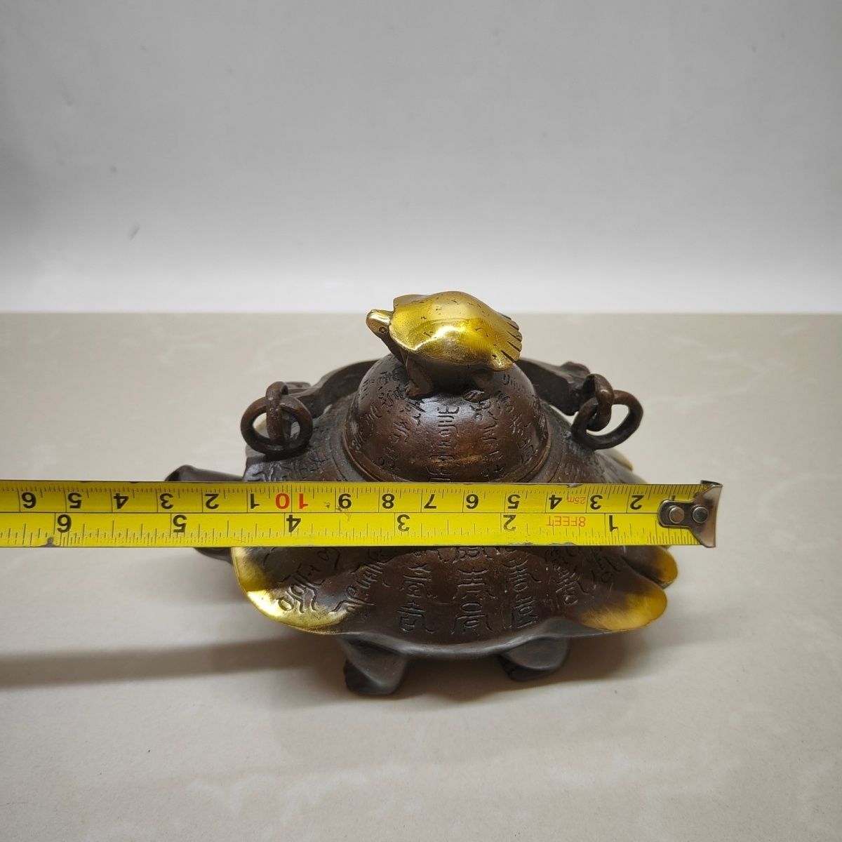 Gilt Brass Longevity Turtle Te - Collectible Vintage Wine review and price