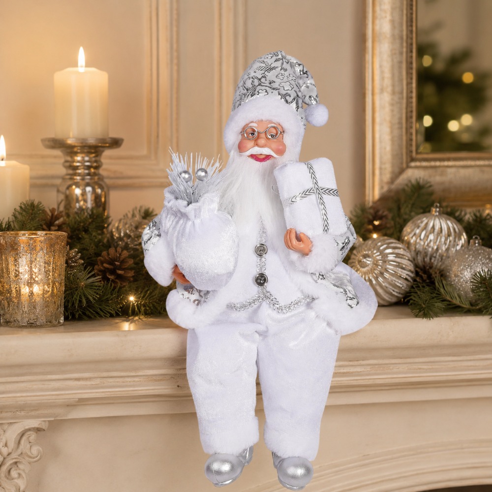 1pc White Santa Claus Decorati - Vintage Collectible Santa review and price