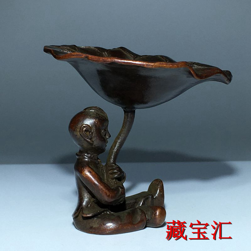 Vintage Antique Lotus Leaf Chi - Vintage Items Collection review and price