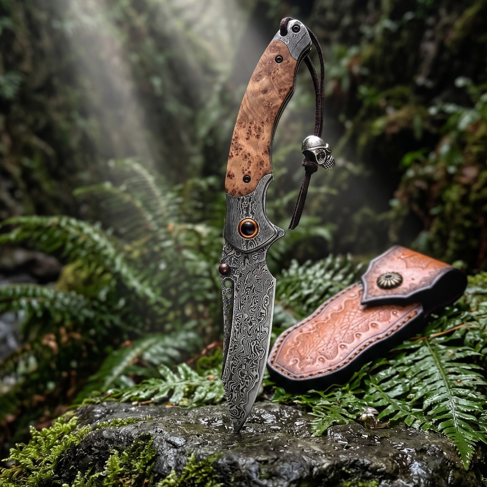 High Hardness Damascus Pattern - Vintage Collectible Pocket Knives review and price