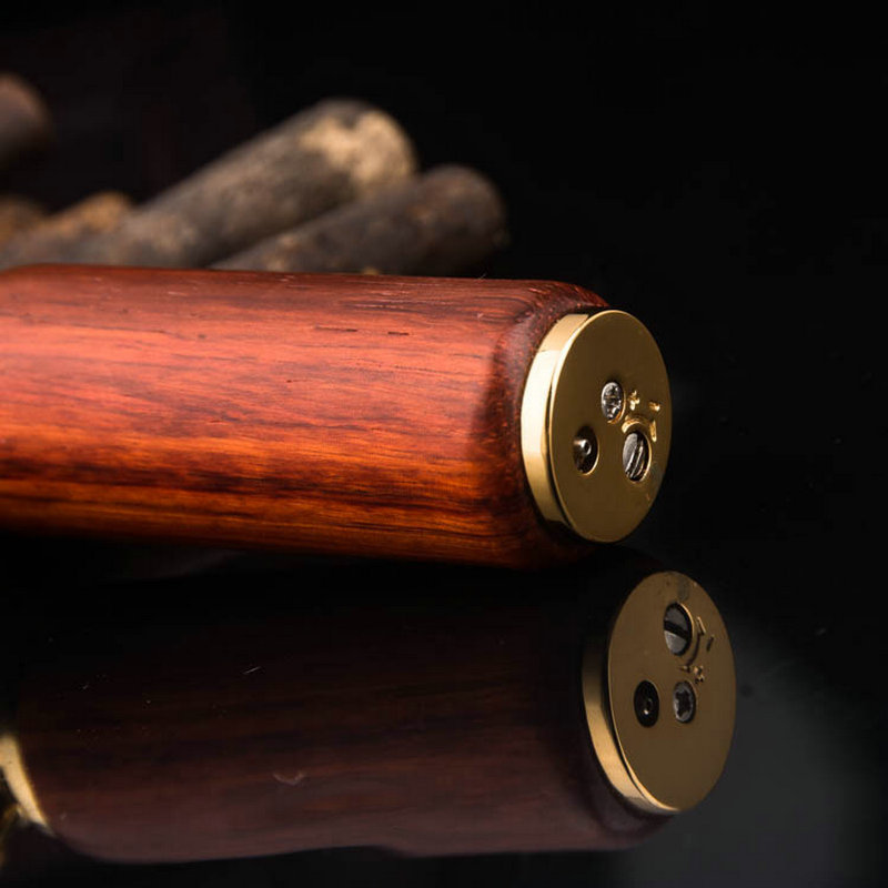 Vintage Wood & Gold Trench Lig - Vintage Collectible Lighters review and price