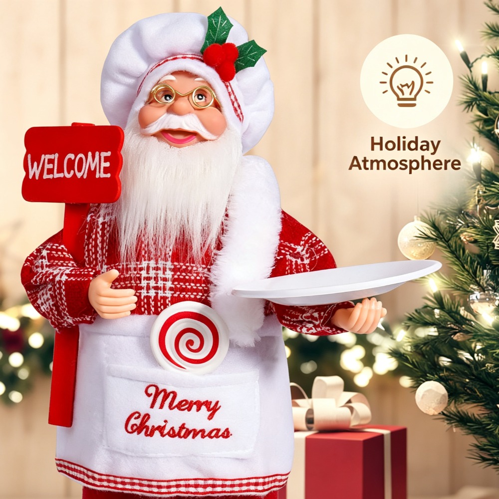 A Christmas chef-themed Santa  - Vintage Collectible Santa review and price