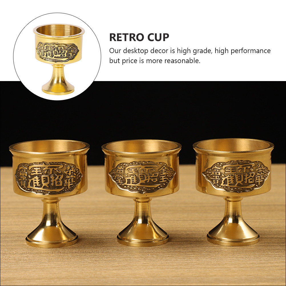 1Pcs Pure Copper Wine Cup Vint - Collectible Vintage Wine review and price