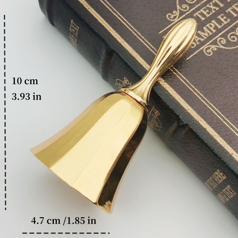 New Vintage Brass Bell Hand Di - Vintage Collectible Dishes review and price