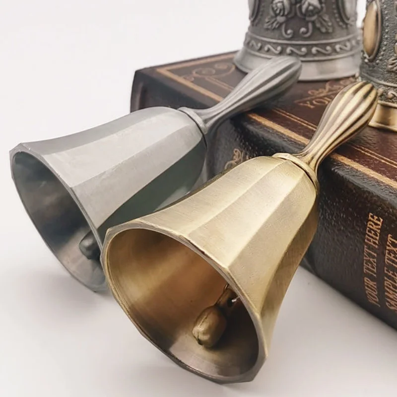 New Vintage Brass Bell Hand Di - Vintage Collectible Dishes review and price